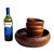 Chestnut Mid 20th Century Hand-Turned Teak Wood Bowls, 5 Pieces For Sale - Image 8 of 16