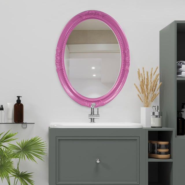 Queen Ann Mirror - Glossy Hot Pink For Sale In Chicago - Image 6 of 9