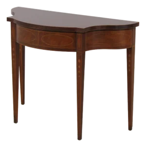 Baker Historic Charleston Mahogany Inlay Federal Console Table