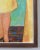 Mid Century Painting of Woman in a Yellow Dress Signed Foss For Sale - Image 9 of 9
