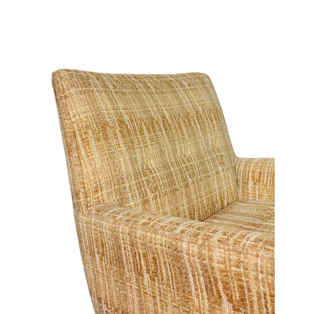 Wood 1950s Jens Risom Club Lounge Chair With Walnut Frame For Sale - Image 7 of 13