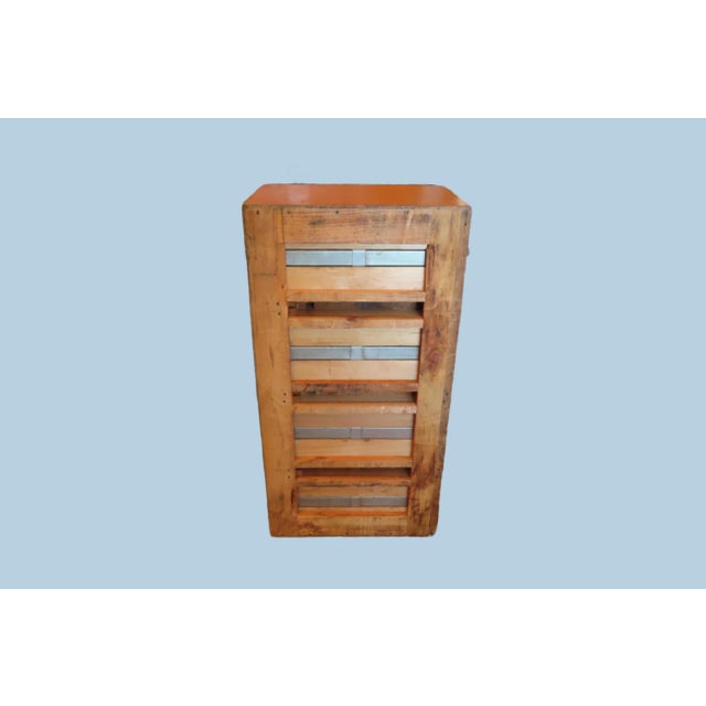 Wood Vintage Wooden 8 Drawer Index Filing Cabinets No. 163066 For Sale - Image 7 of 7