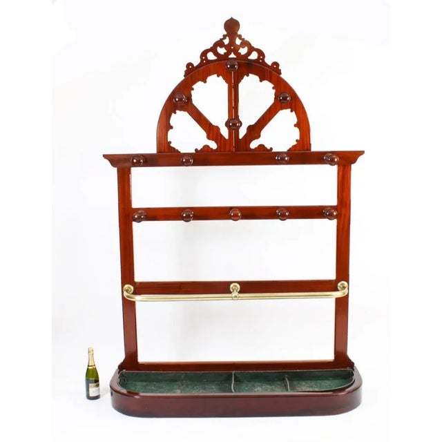 19th Century Victorian Hall Umbrella Coat Stand For Sale - Image 18 of 18