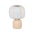 Boho Chic Margate Peach Cotton Mache Table Lamp For Sale - Image 3 of 6
