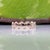 Gold Natural Diamond Ring in 14k Gold | Unique Geometric Band Ring, Size 6.75 For Sale - Image 8 of 10