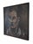 Figurative Vintage 1950s Oil on Canvas Portrait Painting by William Clutz For Sale - Image 3 of 12