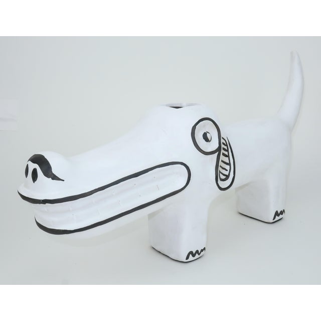 2020s Spot the Dog Ceramic Vase by Xiang Yang for Currey & Company For Sale - Image 5 of 11