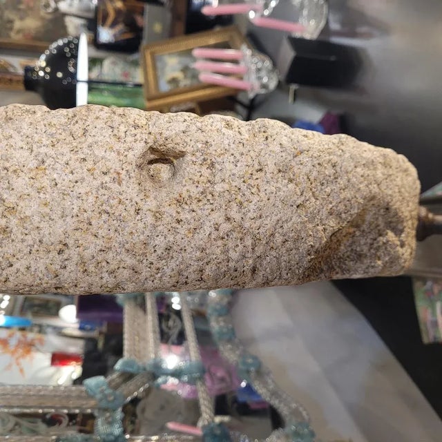 Antique Castilian Millstone in Granite and Iron Sculpture, 1800s For Sale - Image 10 of 18