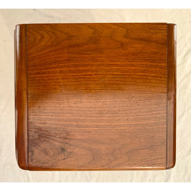 1930s Art Deco Nightstand With Bakelite Hardware Details For Sale - Image 13 of 15