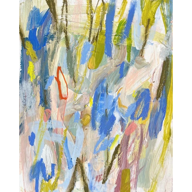 Original Small Abstract Acrylic Painting on Paper by Brenna Giessen For Sale - Image 4 of 4