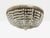 Neoclassical, Basket Flush Mount Ceiling Light, Bronze, Crystal, France, 20th C. For Sale - Image 9 of 14
