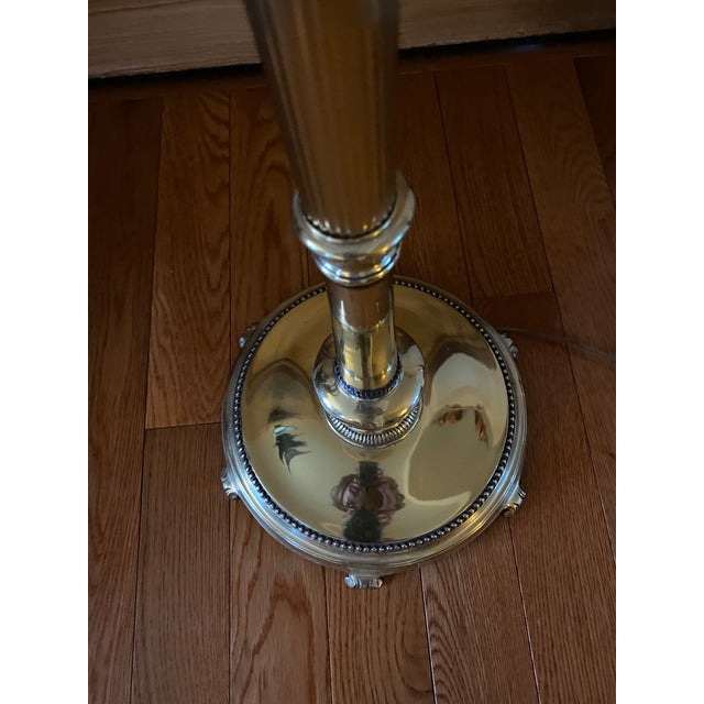 Antique Torchiere Floor Lamp | Chairish