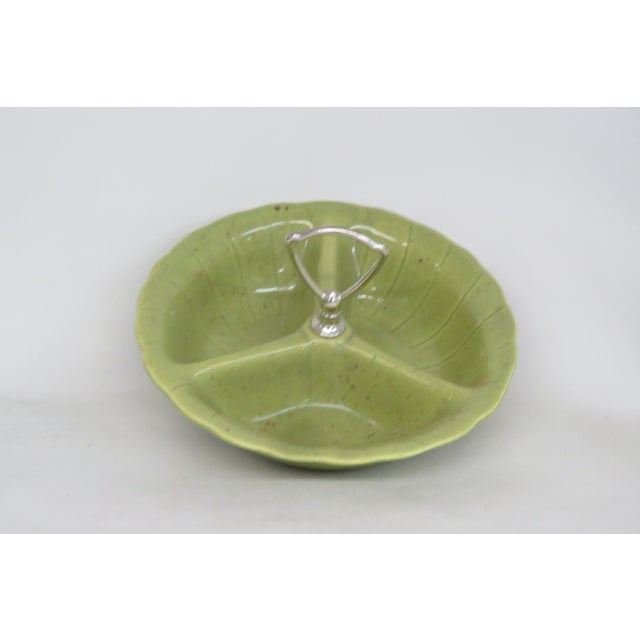 Lane and Co 1960 Van Nuys California 3000 Divided Serving Tray With Handle 4637b For Sale - Image 16 of 16