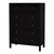 Black Nora 36 in. W Rectangular Wood 5 Drawer Tall Dresser, Antique Coffee For Sale - Image 8 of 8