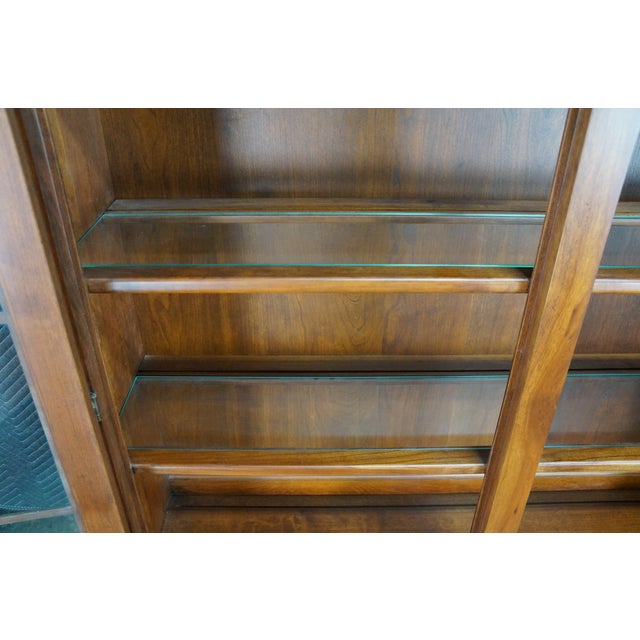 Late 20th Century Lexington Bob Timberlake Cherry Step Back Display Cabinet Buffet Hutch Bookcase For Sale - Image 11 of 18