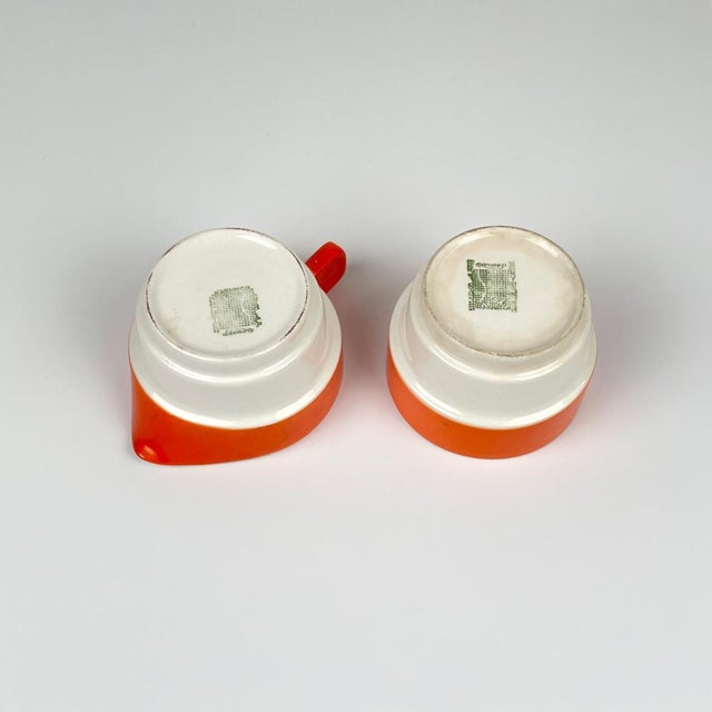 Orange Vintage Coffee Service by Riccardo Schweizer for Pagnossin, 1970s, Set of 10 For Sale - Image 8 of 9