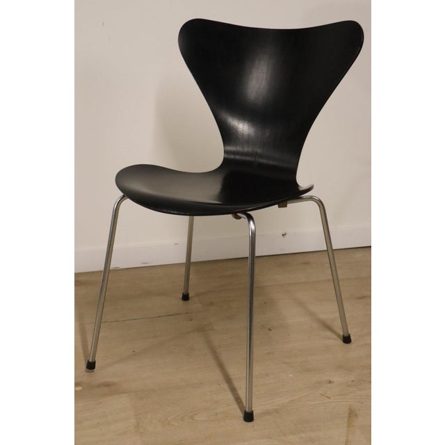 Series 7 Chairs by Arne Jacobsen for Fritz Hansen, 1950s, Set of 4 For Sale - Image 9 of 18
