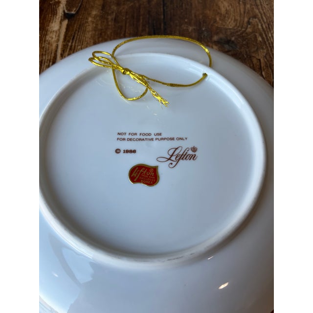 1980’s Lefton Plate Baby Wall Plaque Bear Design, Baby’s Name, Weight, Date and Time For Sale In Dallas - Image 6 of 6