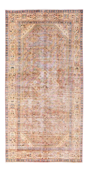 Vintage Malayer Handmade Persian Allover Pattern Pink Wool Rug