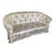 Vintage Classic Tufted Silk Loveseat For Sale