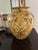 Transitional Speer Collectibles Large Gold Floral Vase For Sale - Image 3 of 7
