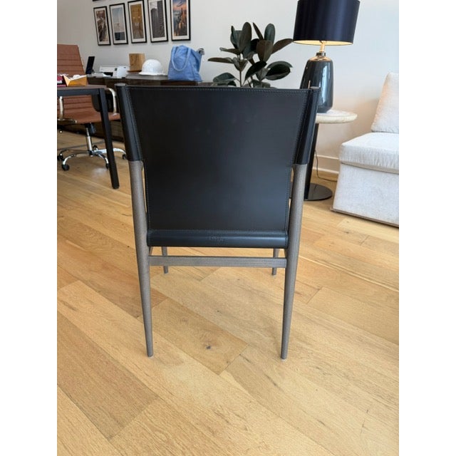 2020s Contemporary “Ledermann” Leather Armchair Attributed to Tom Kelley for Enrico Pellizzoni For Sale - Image 5 of 5