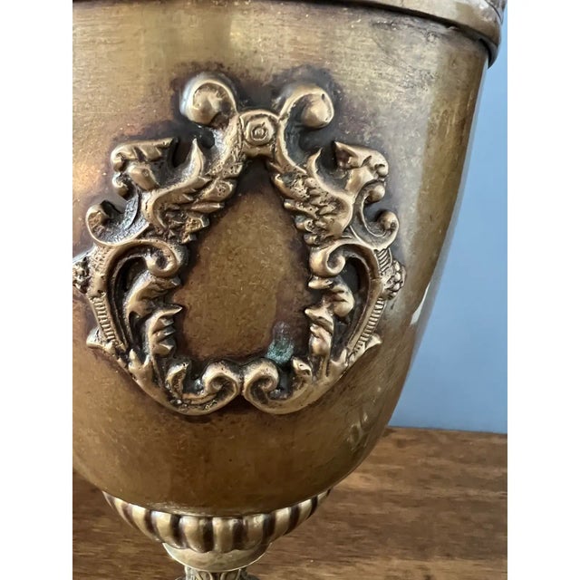 Pair of 1940s Bronze Urns For Sale - Image 9 of 12