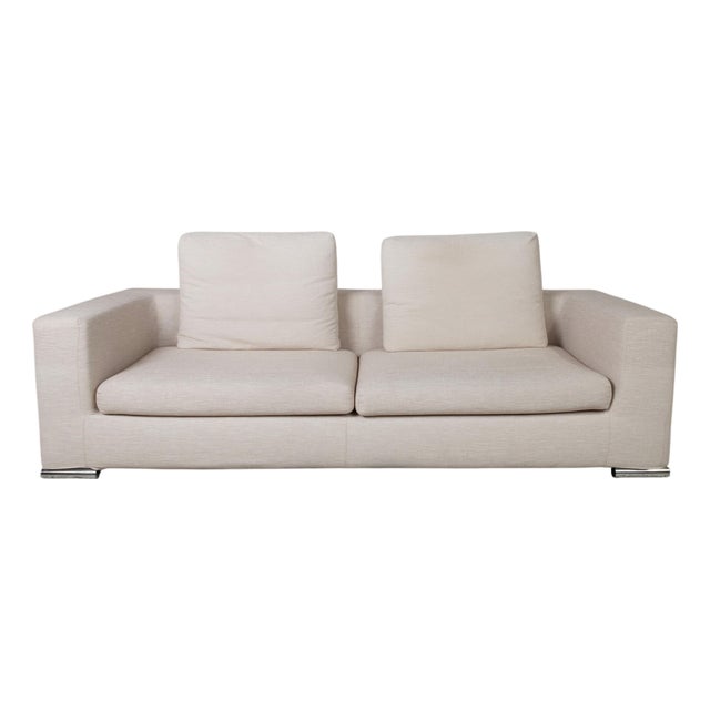 Cream Fabric Three-Seater Sofa from Sabe Italia For Sale