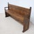 Antique Wooden Bench with Paneled Back, 1880 For Sale - Image 3 of 11