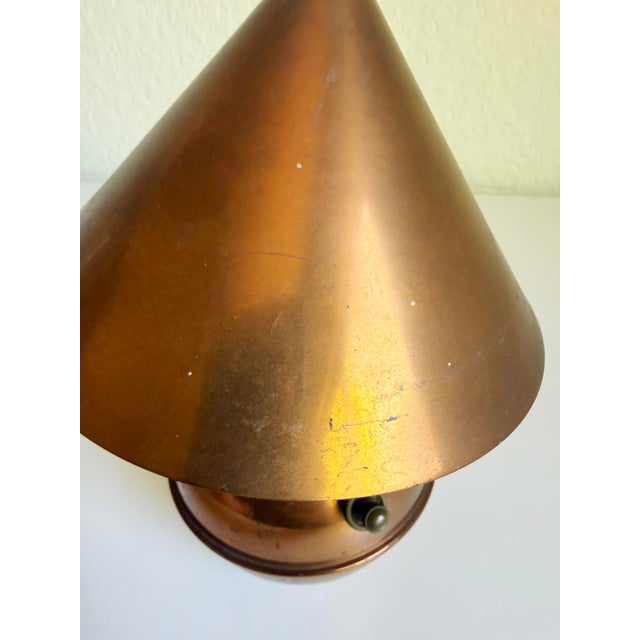 1930s Ruth Gerth for Chase Modernist Copper "Glow Lamp", Parts Only, 1930s For Sale - Image 5 of 13
