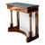 Vintage Stone Top Flame Mahogany Pier Table For Sale