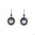 4.47 Carat Round Brilliant Cut Diamond Blue Sapphire Gold Earrings, Pair For Sale In New York - Image 6 of 9