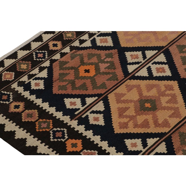 1960s 1960s Vintage Afghan Tribal Kilim Gallery Runner Rug With Medallions For Sale - Image 5 of 7