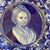 Ridgway Porcelain Martha Washington Flow Blue Plate From an Original Miniature by Robertson - England For Sale - Image 4 of 8