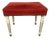 Vintage French Stool in Fabric For Sale