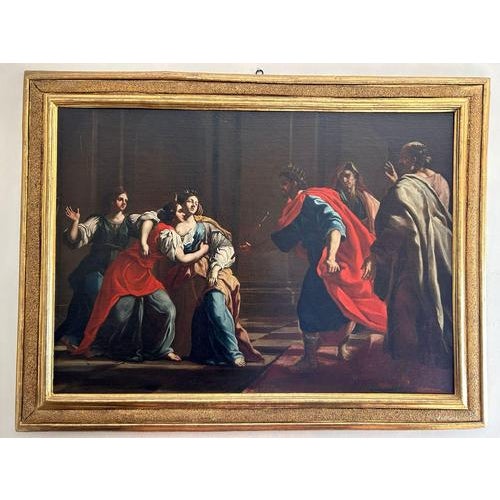 Esther and Ahasuerus, Oil on Canvas, Late 17th Century For Sale - Image 11 of 11