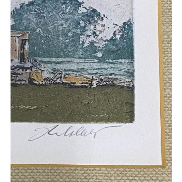 John Collette "Drilling" Original Drypoint Etching W/ Aquatint C.1980 For Sale In San Francisco - Image 6 of 13