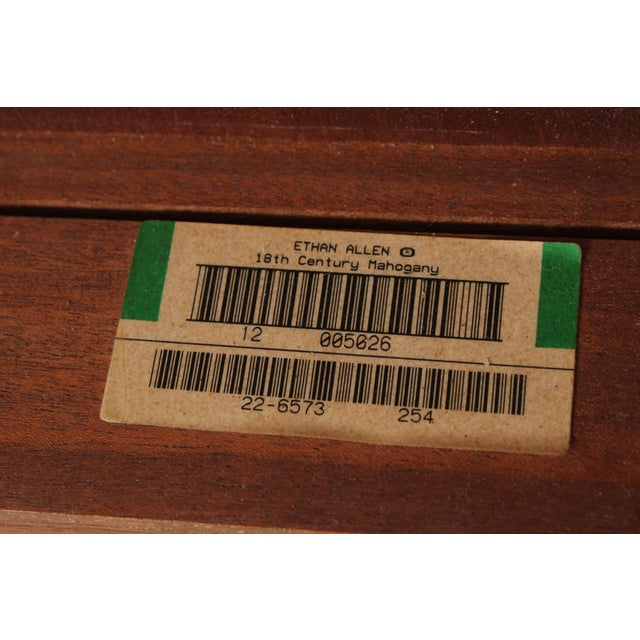 Ethan Allen Banded Mahogany Clawfoot Dining Room Table For Sale - Image 17 of 18