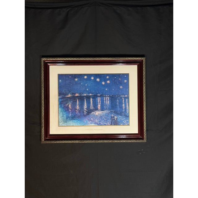 1990s Starry Night Over the Rhône Print After Van Gogh For Sale In Miami - Image 6 of 12