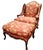 Wood Experience the Peak of Traditional Elegance With This Custom French Country Bergère Chair and Ottoman by Taylor King. 1980s For Sale - Image 7 of 12