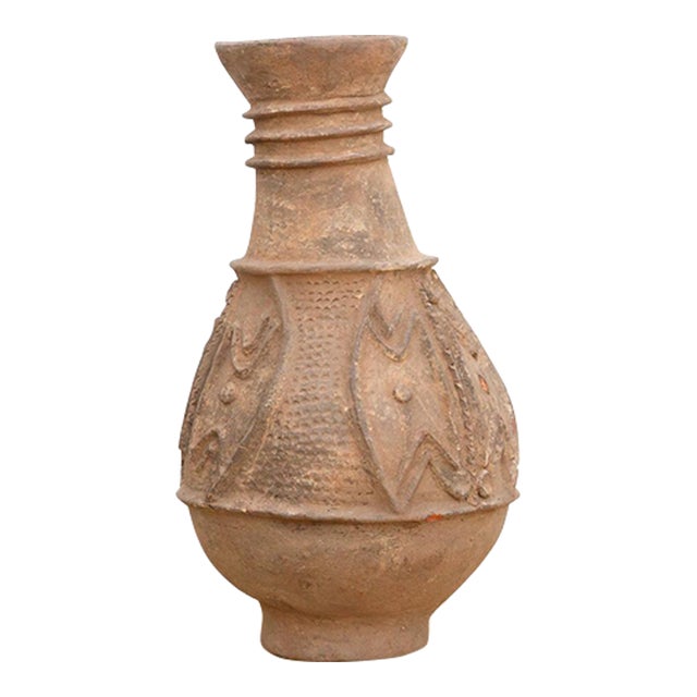 Mid 20th Century Nupe Terracotta Vessel For Sale
