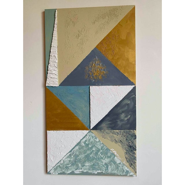 Mascia Meccani, Triangolazioni Due, Mixed Media For Sale - Image 4 of 4