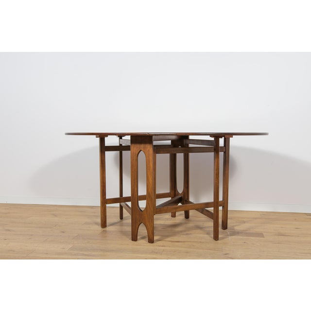 Brown Mid-Century Modern Drop Leaf Dining Table from Jentique, 1960s For Sale - Image 8 of 18