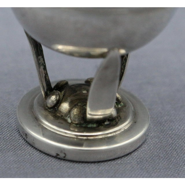 Mid-Century Modern Circa 1950-70 Standing Salt by Carl Poul Petersen, Montreal For Sale - Image 3 of 7