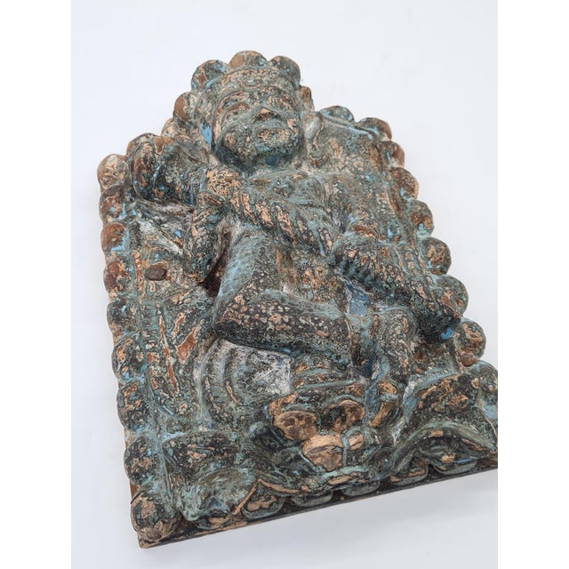 Antique Asian Wooden Relief, 1800s For Sale - Image 6 of 13