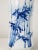 Chinoiserie Blue and White Porcelain Bamboo Vase For Sale In Greensboro - Image 6 of 7