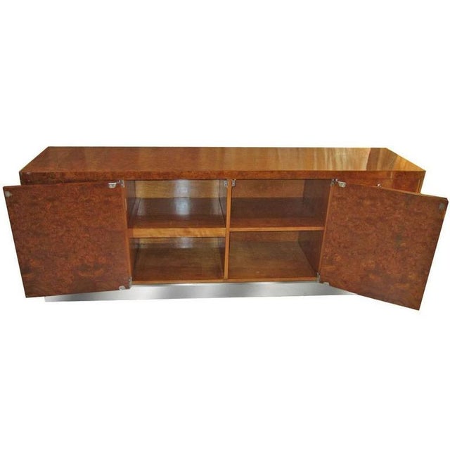 Eppinger Burled Wood Executive Credenza For Sale In Houston - Image 6 of 8