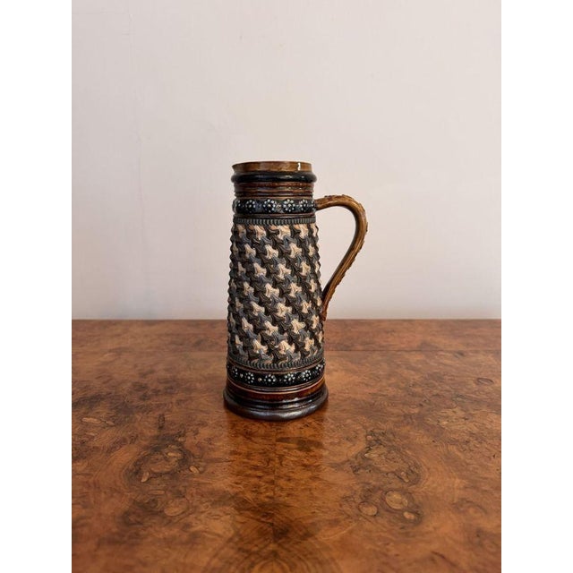Antique Victorian Jug from Doulton Lambeth, 1880 For Sale - Image 4 of 6