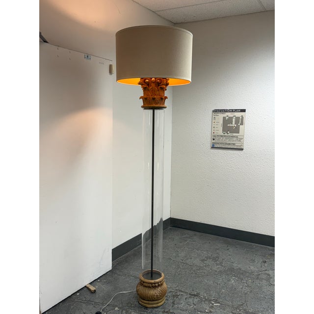 Design Plus Gallery presents the Corinthian Capital Acrylic Floor Lamp from Restoration Hardware. Faithfully reproduced...