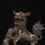 Bronze Pair of Antique Gilt Bronze Guardian Lions – 8.7" Foo Dogs on Drum Bases With Cub & Ball For Sale - Image 8 of 9